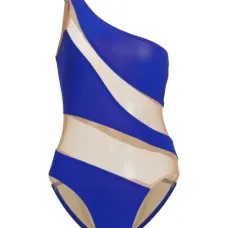 Купальник Snake Mesh Mio на одно плечо Купальник Snake Mesh Mio на одно плечо