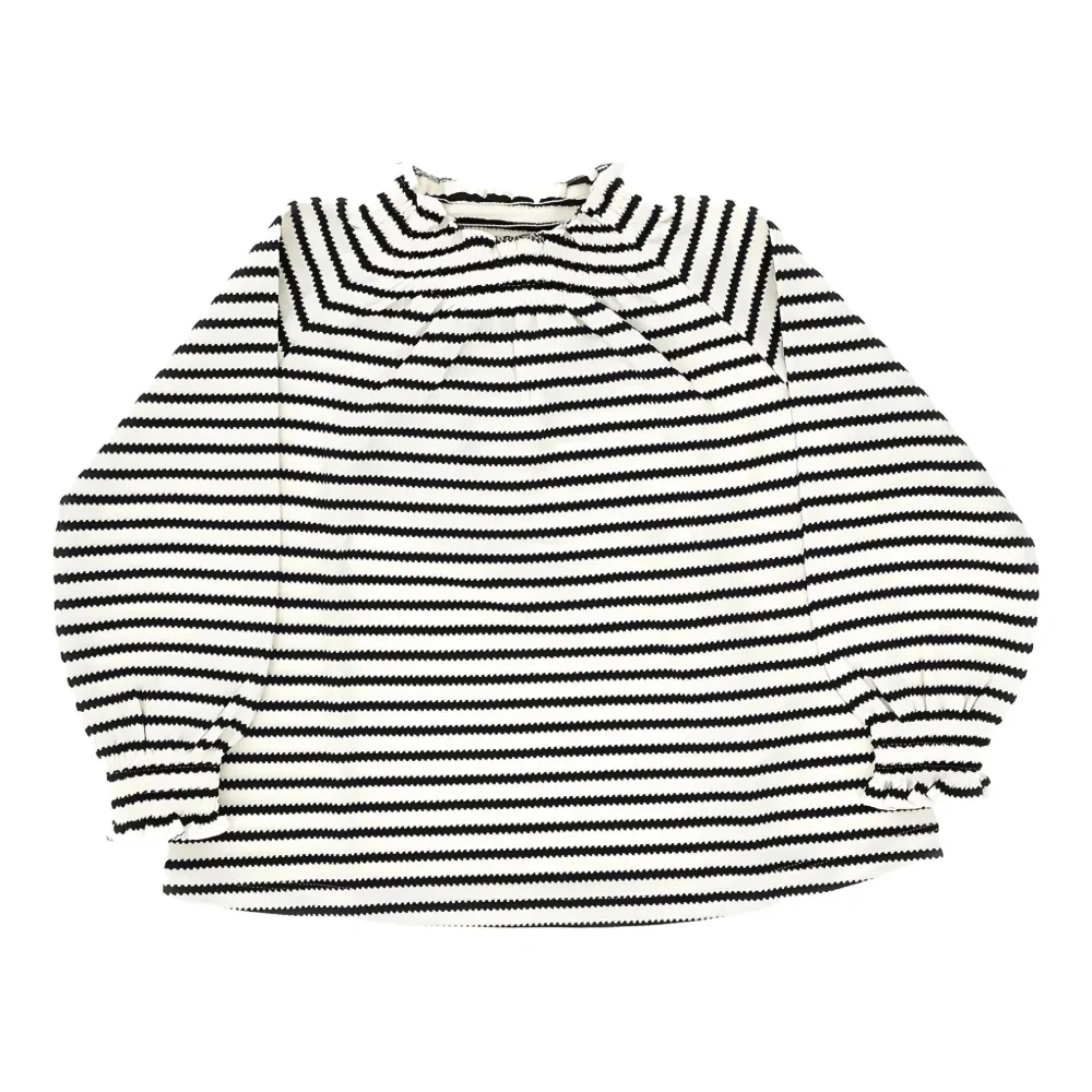 Полосатая блузка с длинными рукавами