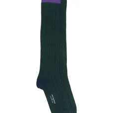 Рифленые носки в стиле колор-блок