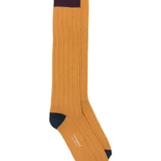 Рифленые носки в стиле колор-блок