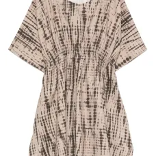 Платье с принтом тай-дай