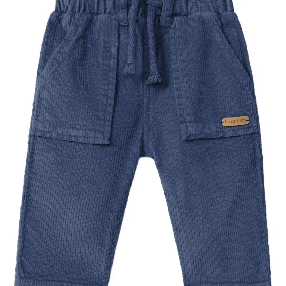 Брюки с вельветовой отделкой