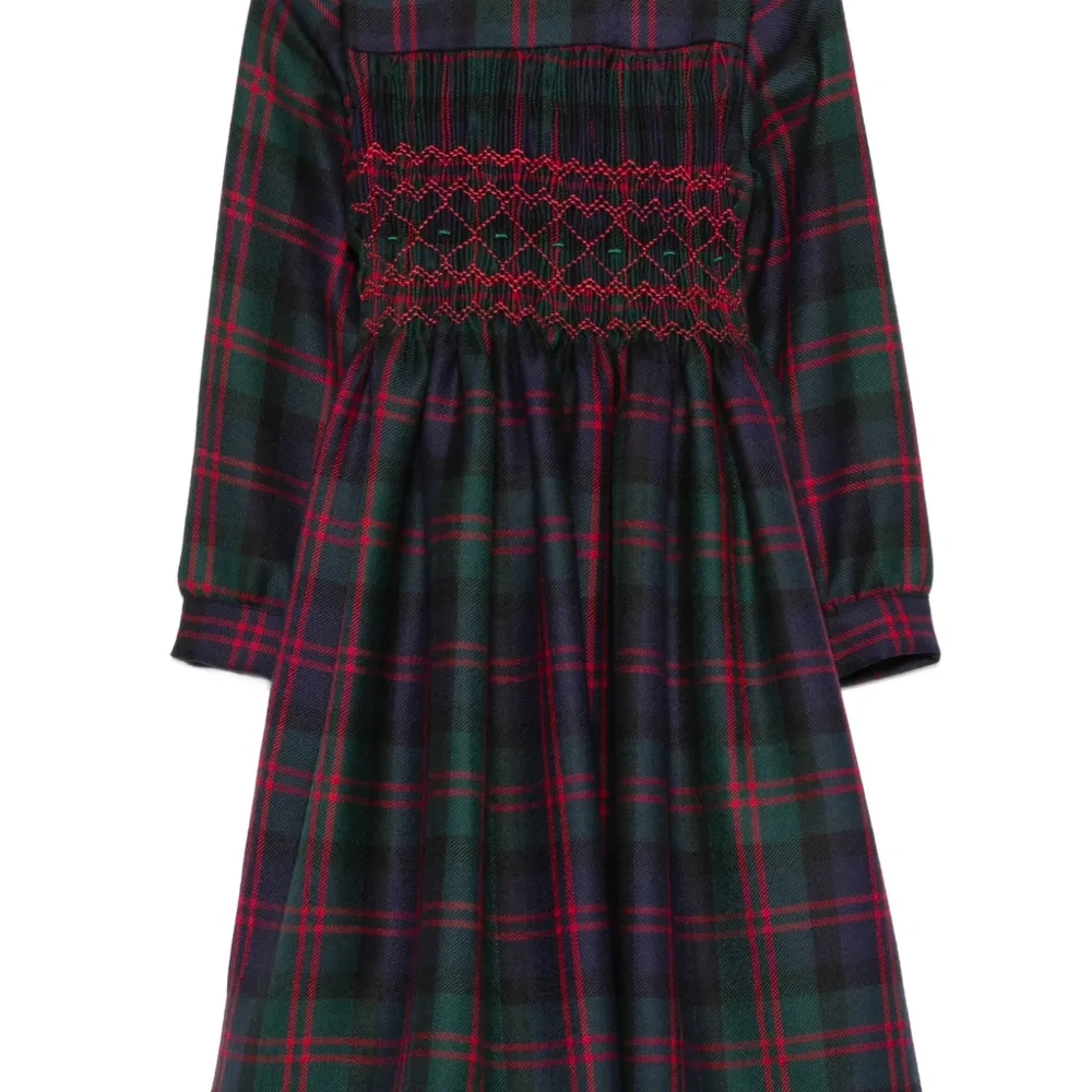 Платье в клетку тартан