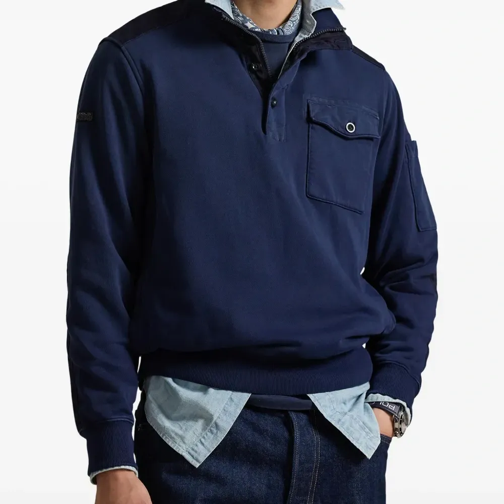 Толстовка с воротником-стойкой