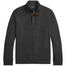 Толстовка с воротником на молнии и узором в елочку