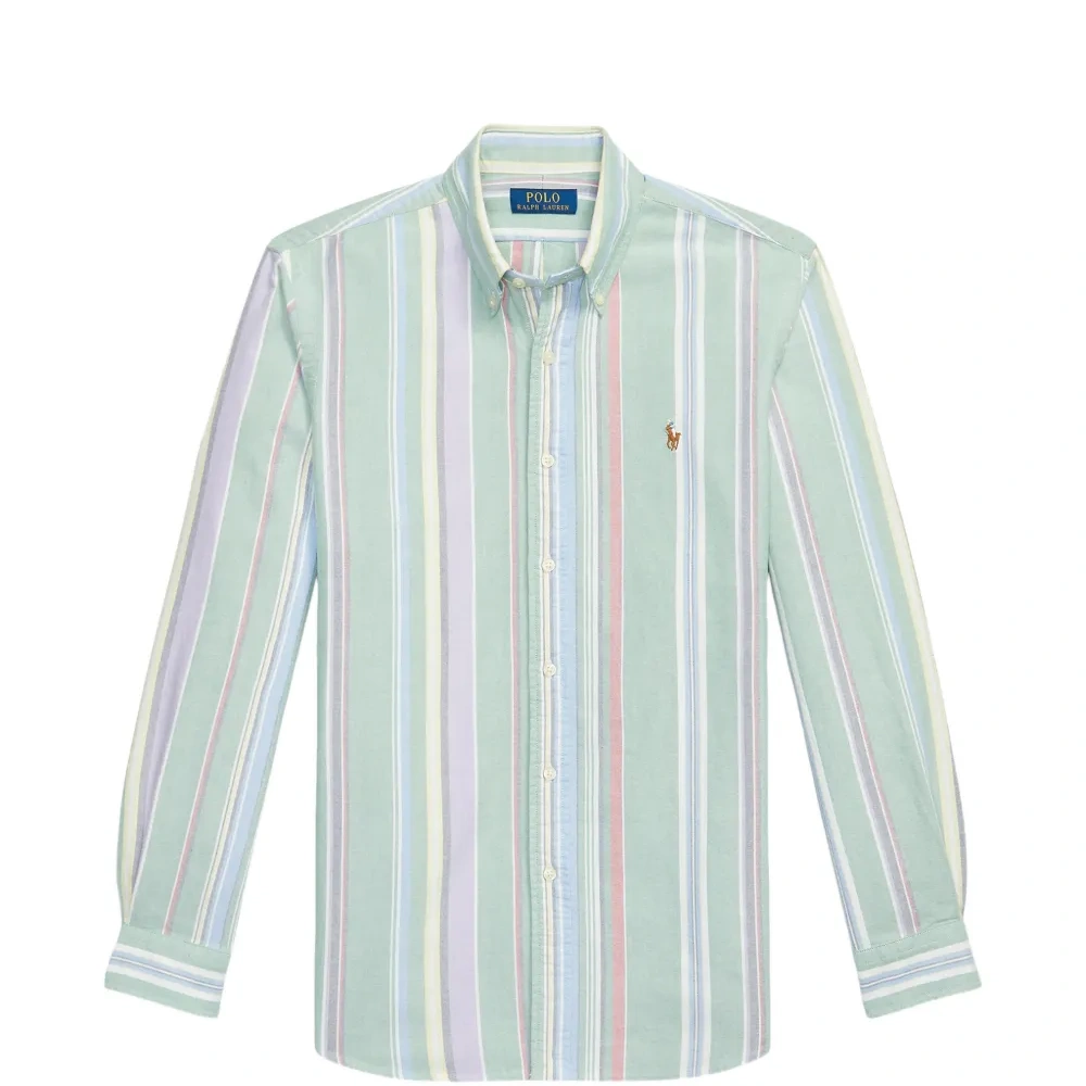 Полосатая рубашка с длинными рукавами