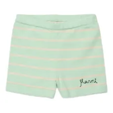 Шорты в полоску с вышитым логотипом Шорты в полоску с вышитым логотипом