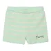 Шорты в полоску с вышитым логотипом