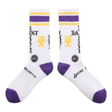 Полосатые носки с логотипом