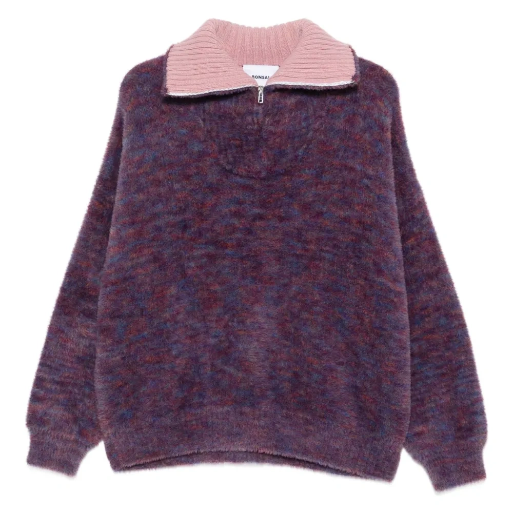 Свитер с воротником на молнии