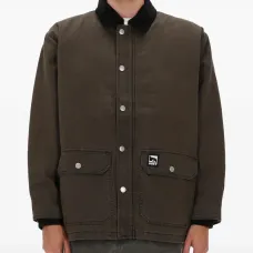 Куртка с вельветовым воротником и нашивкой с логотипом