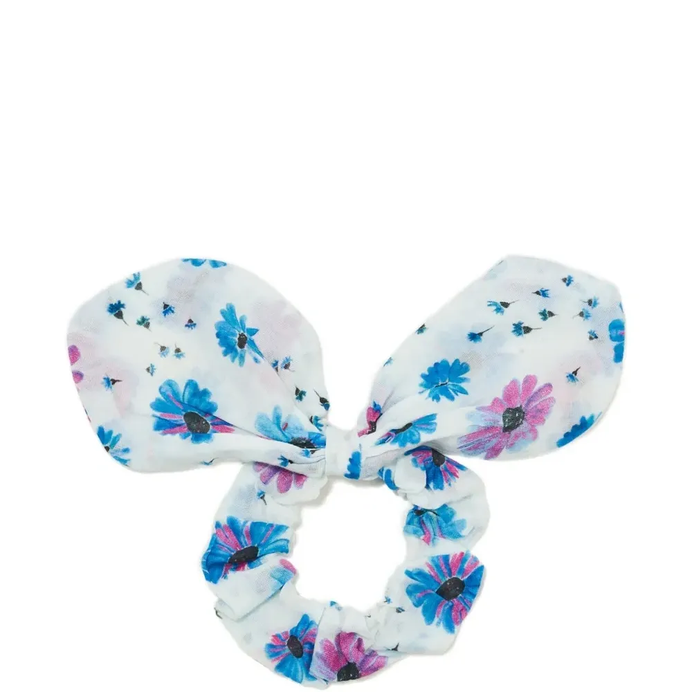 Комплект из двух резинок для волос с цветочным принтом