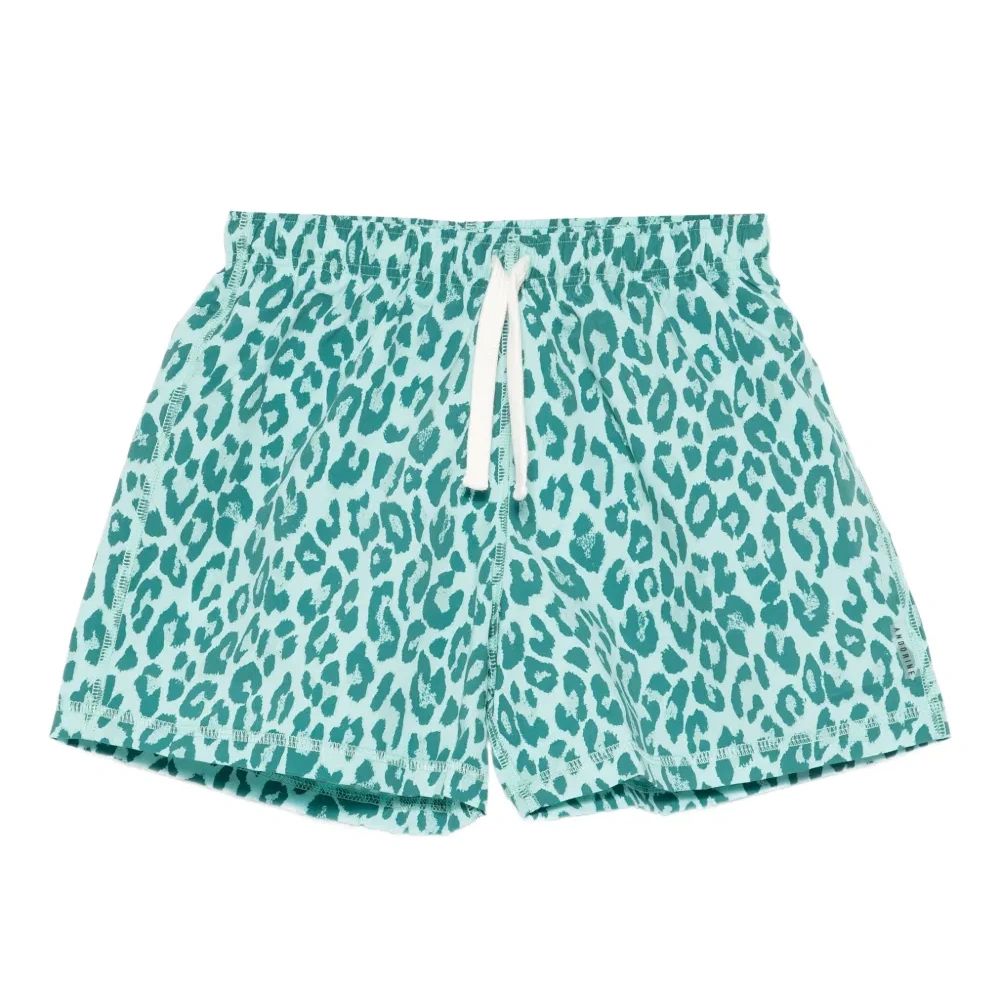 Купальник с оборками и принтом тай-дай