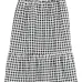 Юбка в клетку гингем с оборками