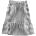 Юбка в клетку гингем с оборками