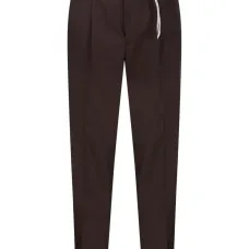 Брюки строгого кроя со складками