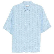 Рубашка с короткими рукавами и геометричным узором