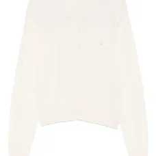 Дутый кардиган с круглым вырезом Дутый кардиган с круглым вырезом