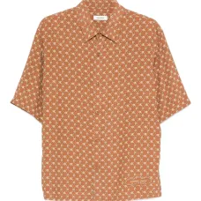 Рубашка с короткими рукавами и геометричным узором