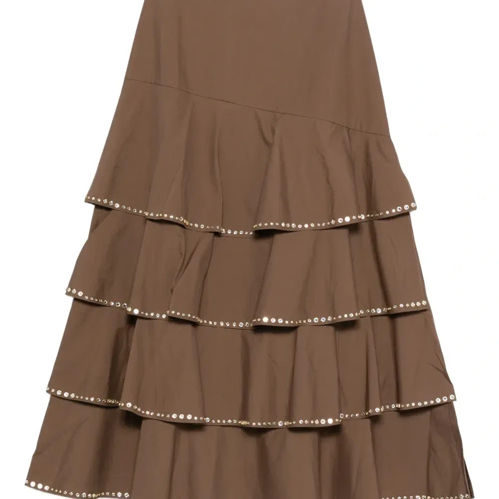 Юбка миди с кристаллами