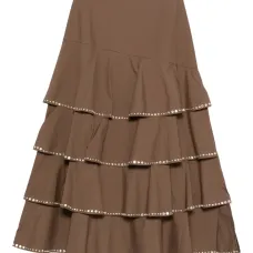Юбка миди с кристаллами Юбка миди с кристаллами