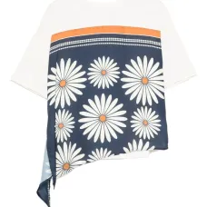 Топ с цветочным декором