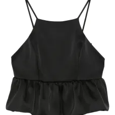 Топ на бретелях с оборками Топ на бретелях с оборками