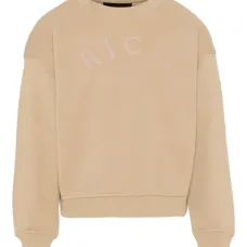 Толстовка с круглым вырезом и тиснением