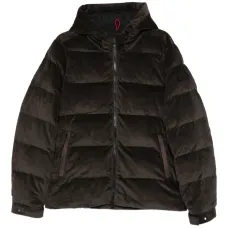 Вельветовая куртка с капюшоном