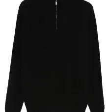 Свитер на молнии с высоким воротником