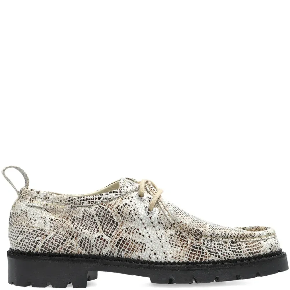Туфли дерби Moby 30 с тиснением под кожу змеи