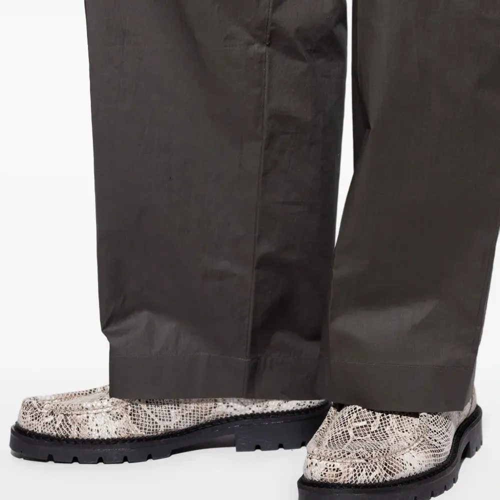 Туфли дерби Moby 30 с тиснением под кожу змеи