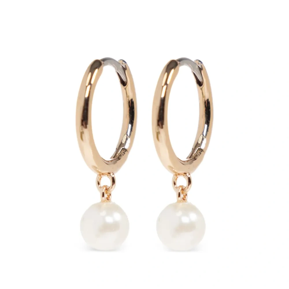 Серьги-подвески с искусственным жемчугом