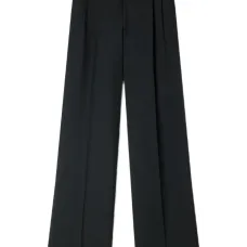 Брюки строгого кроя со складками