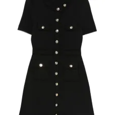 Платье мини с декоративными пуговицами
