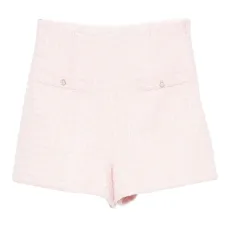 Твидовые шорты с пайетками