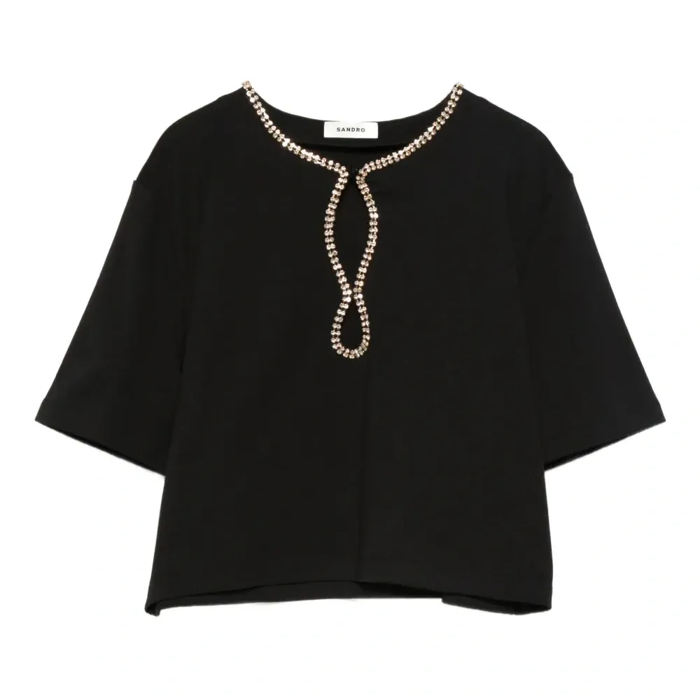 Топ с короткими рукавами Топ с короткими рукавами