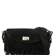 Мини-сумка через плечо с бахромой