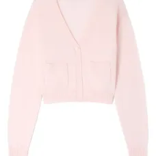 Укороченный кардиган с V-образным вырезом