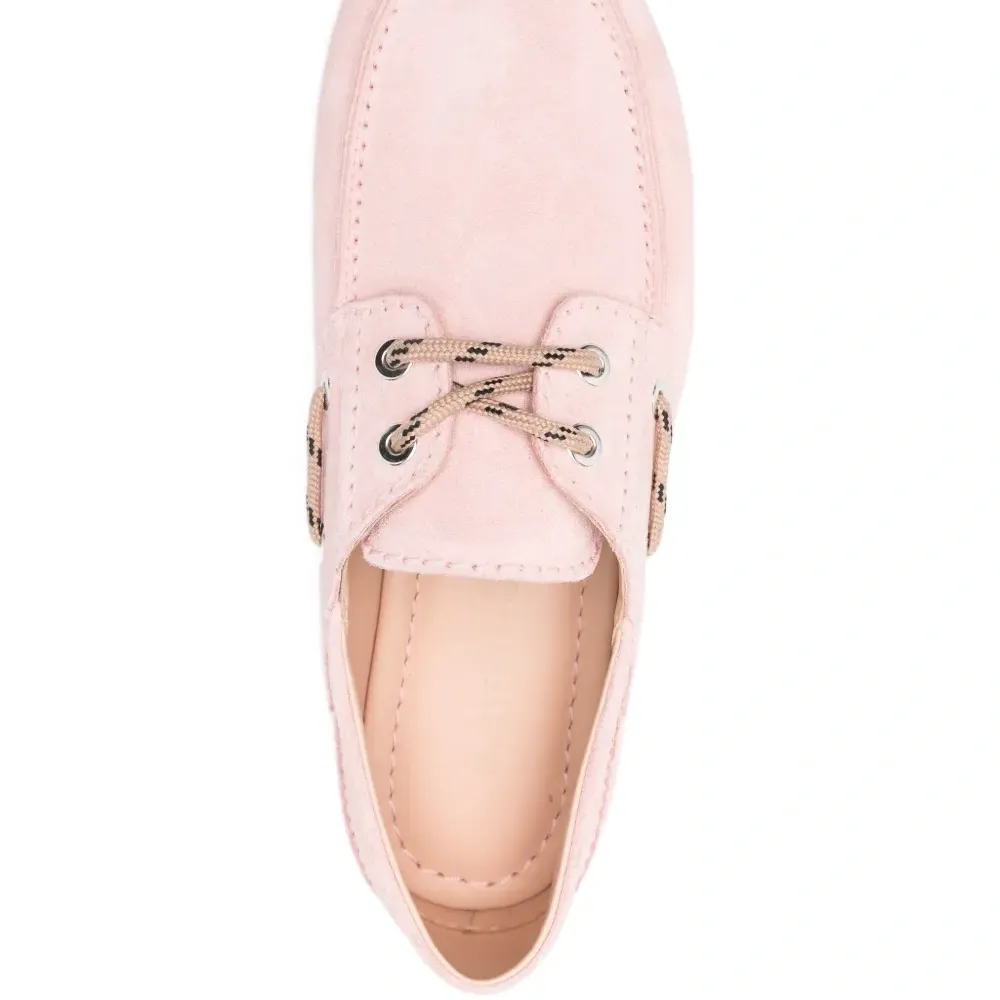 Лоферы со шнуровкой