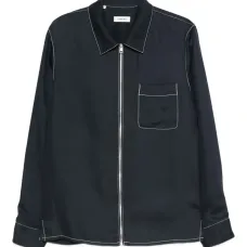 Куртка-рубашка с контрастной строчкой
