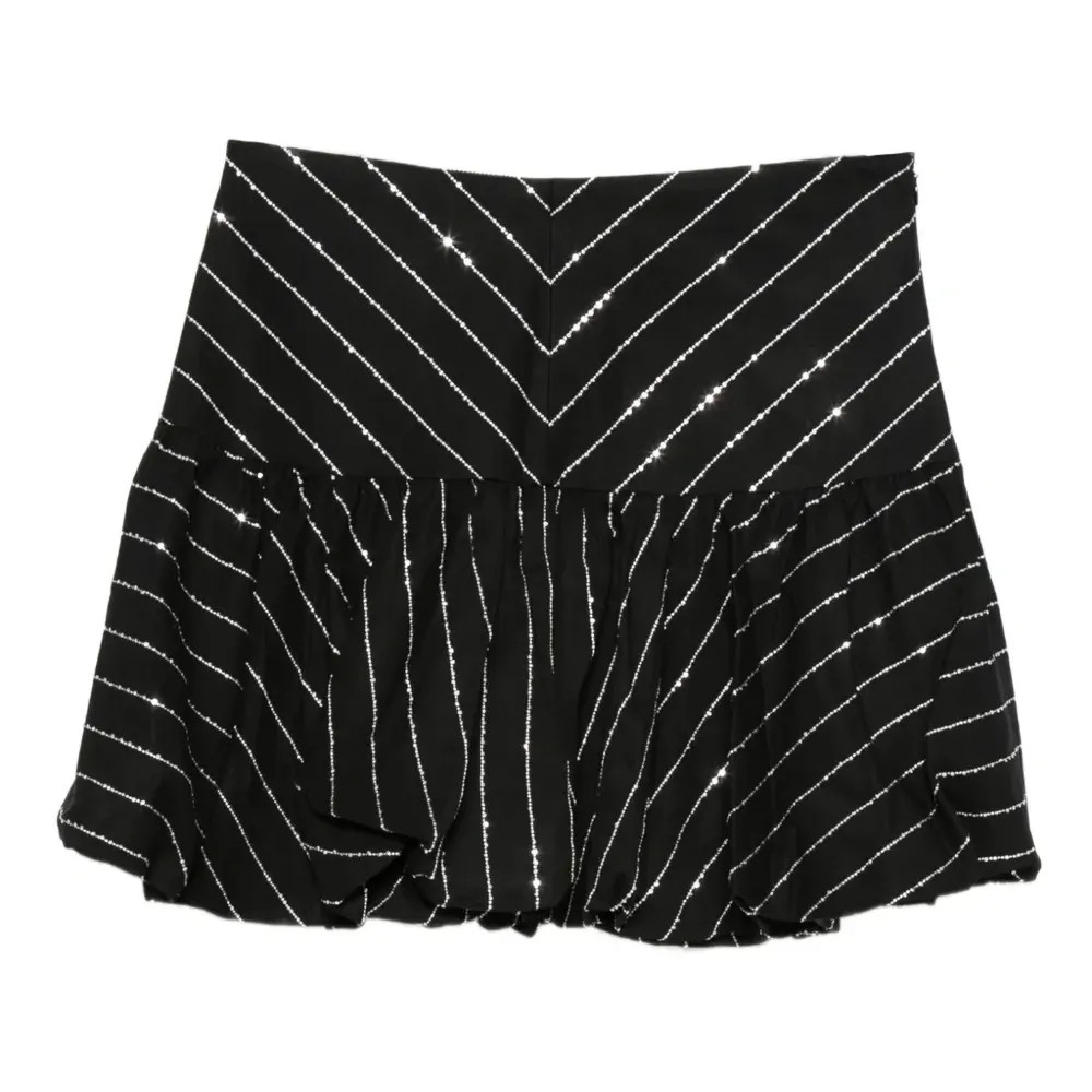 Полосатая юбка с пайетками