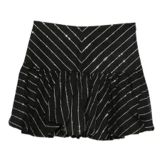 Полосатая юбка с пайетками