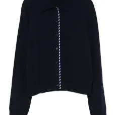 Кардиган с отделкой в полоску