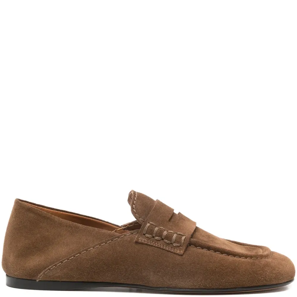 Замшевые лоферы