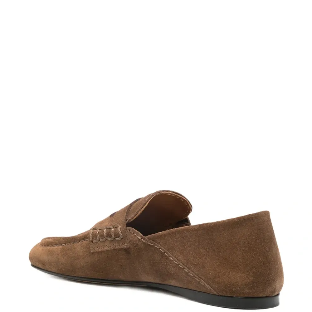 Замшевые лоферы