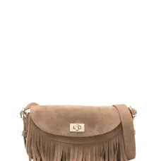 Мини-сумка через плечо с бахромой