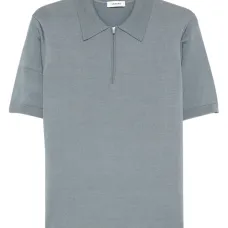 Рубашка поло с воротником на молнии