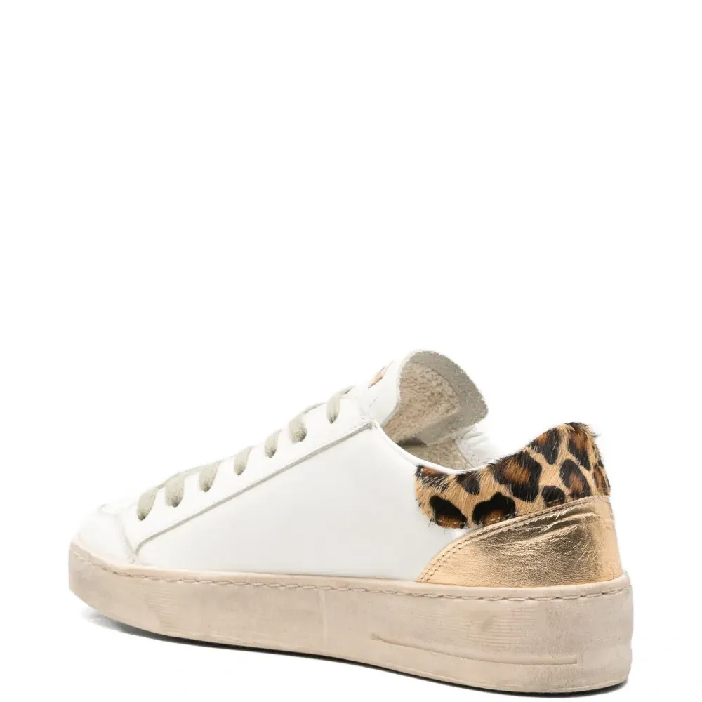 Декорированные кроссовки с леопардовым принтом