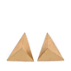 Серьги треугольной формы